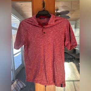Perry Ellis Men's Heathered Red Polo Shirt